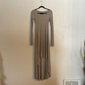 BCBG MaxAzria Hi Low Hem Long Sleeve Dress - Medium - runs small